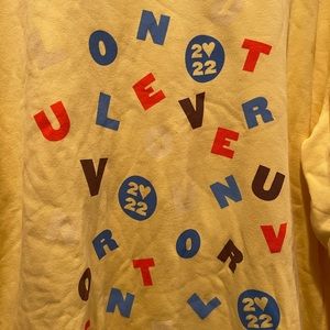 Harry Styles HSLOT Love on Tour Alphabet Soup Yellow Crew Neck